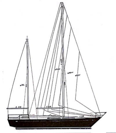 Puma 38 k sailboat under sail