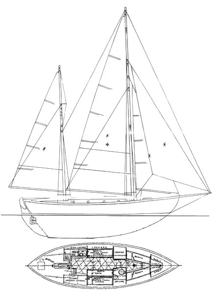 Ingrid 38 sailboat under sail