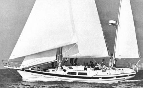 Irwin 52 sailboat under sail
