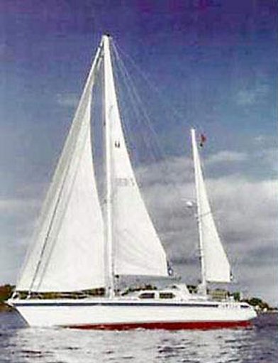 Motiva 57 sailboat under sail