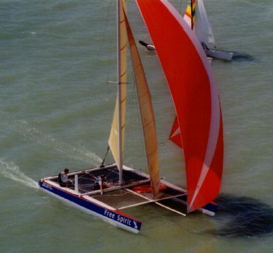 Rc 27 sailboat under sail