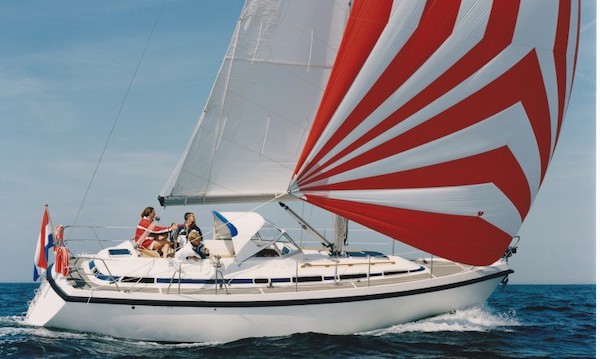 Compromis 36 sailboat under sail