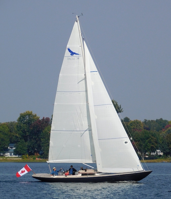 Eagle 38 sailboat under sail