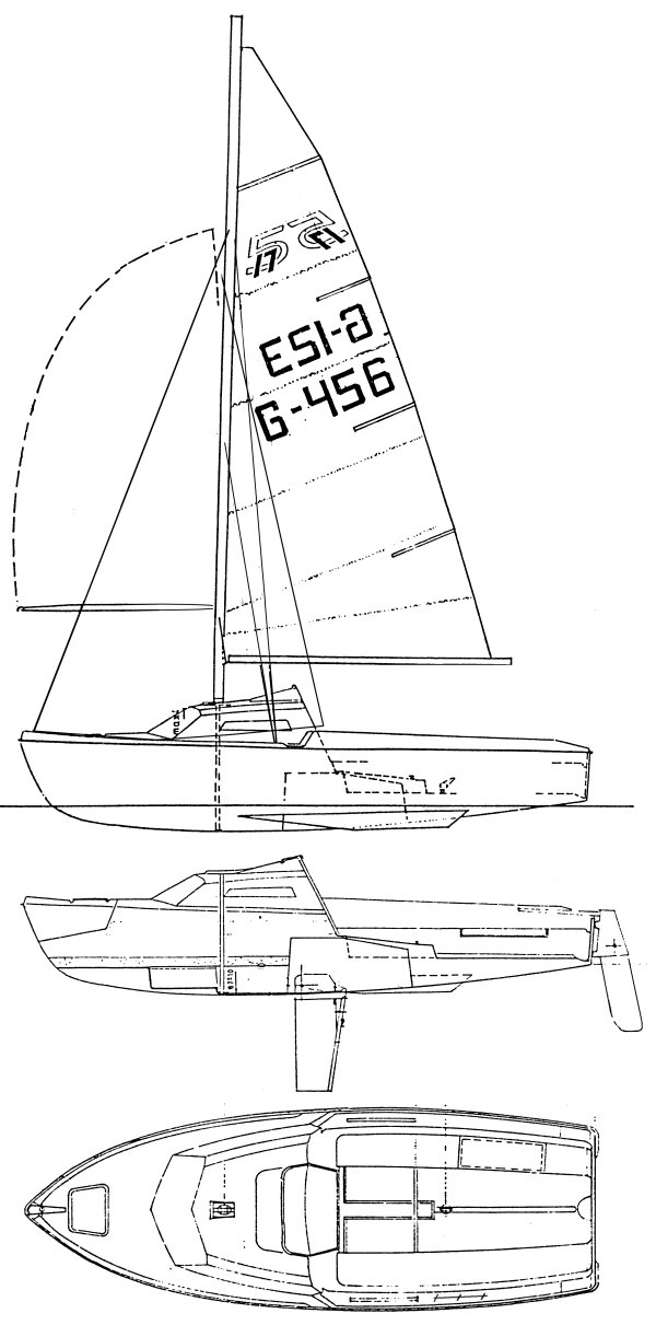 517 sailboat under sail