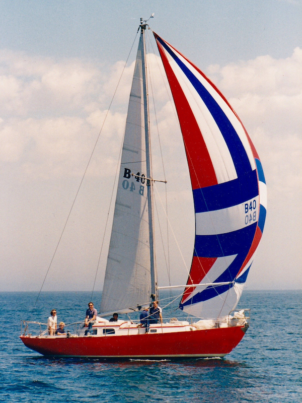 Malabar sr alden sailboat under sail