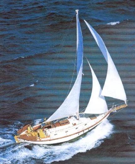 Alajuela 38 mkii sailboat under sail