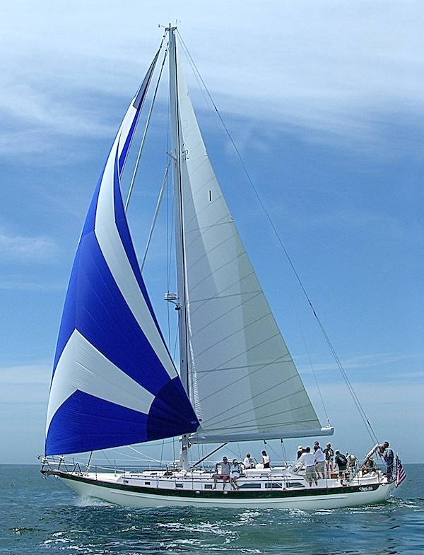 Cabo rico 56 sailboat under sail