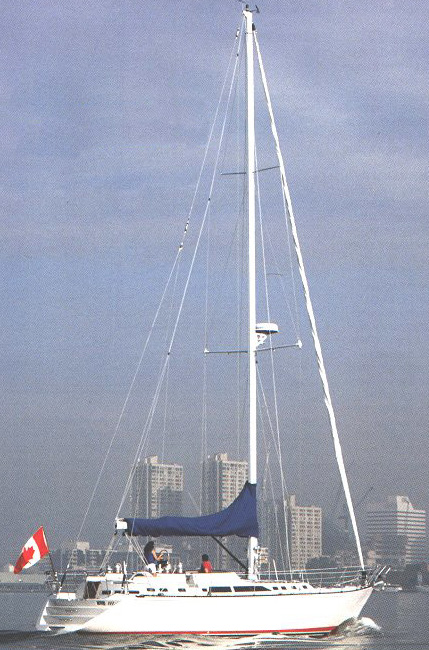 C&C 57 sailboat under sail