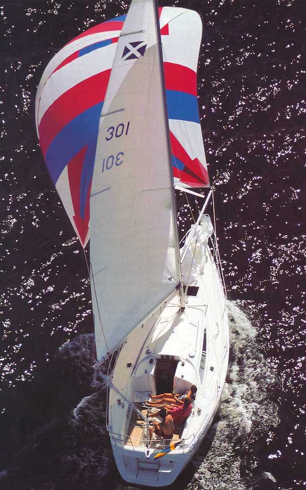 Maxi 900 sailboat under sail