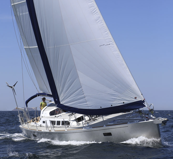 Boreal 55 sailboat under sail