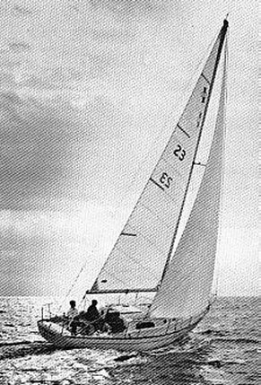 Irwin 31 sailboat under sail