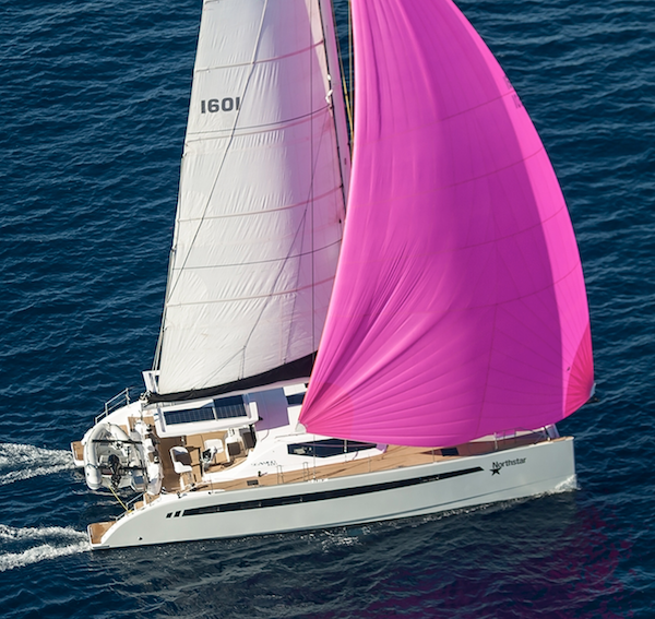 Seawind 1600 sailboat under sail