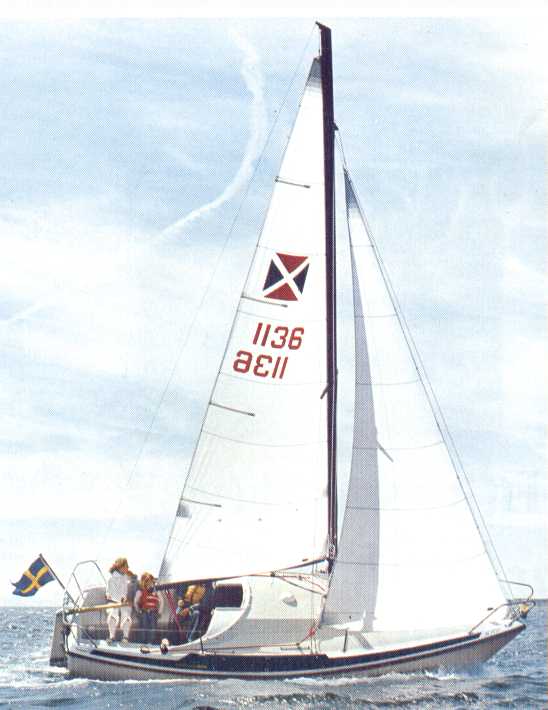 Maxi 68 sailboat under sail