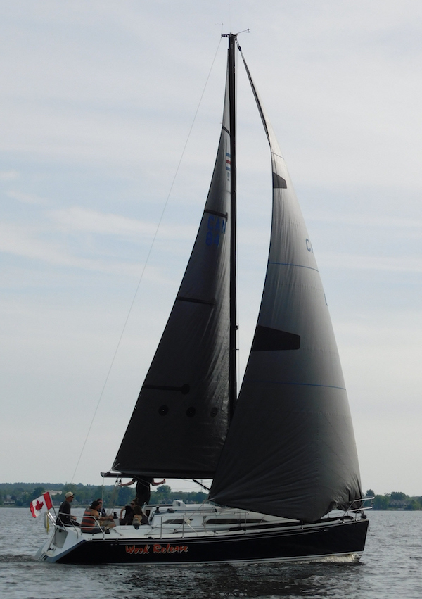 C&C 99 sailboat under sail