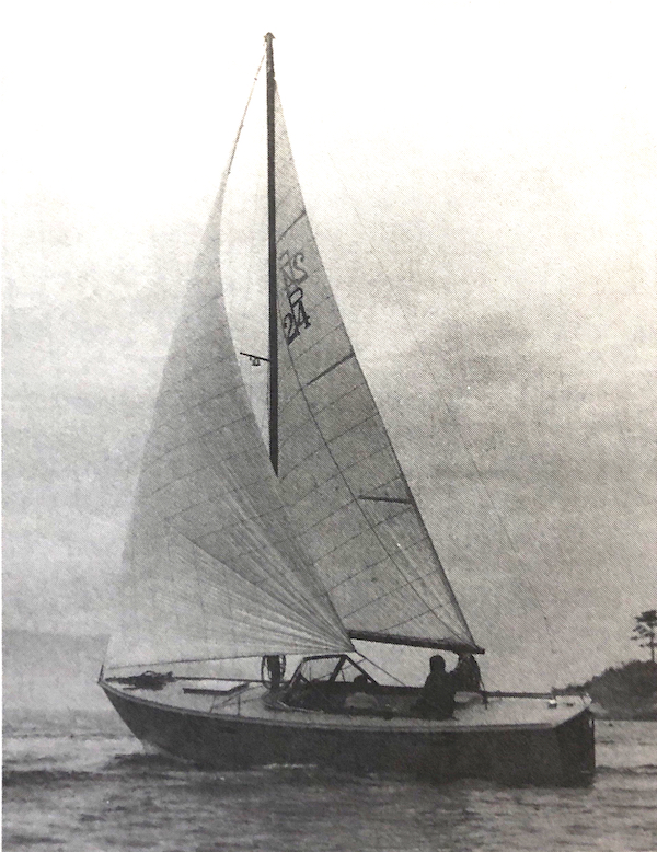 Portage 24 sailboat under sail