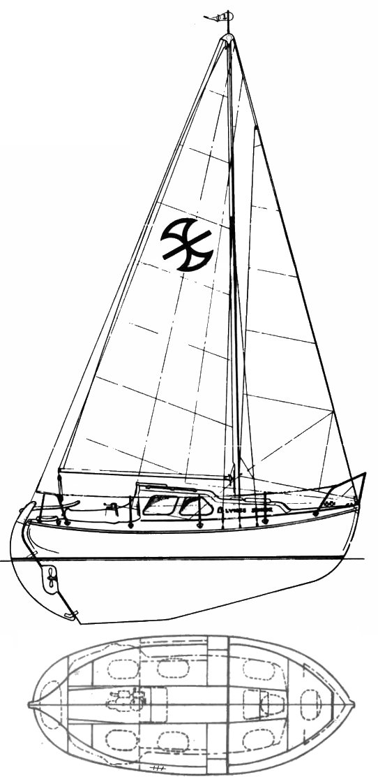 Nordica 20 sailboat under sail