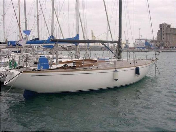 Orca 43 sailboat under sail