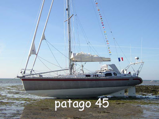 Patago 45 sailboat under sail