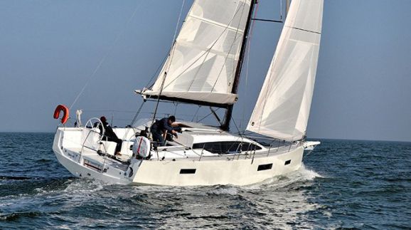 RM 1270 sailboat under sail