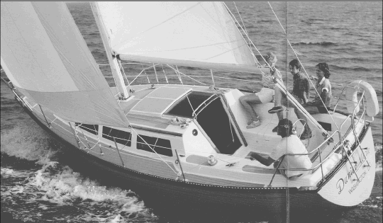 S2 92 a sailboat under sail