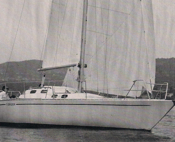 Condor 37 buizza sailboat under sail