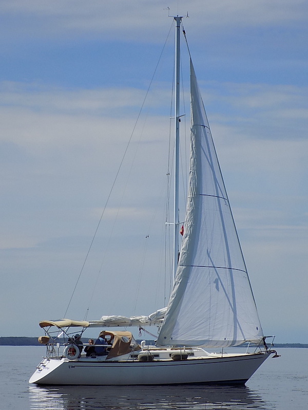 Tartan 34 2 sailboat under sail