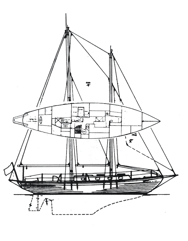 Worldcruiser 44 sailboat under sail