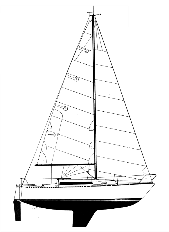 Abbott 27 sailboat under sail