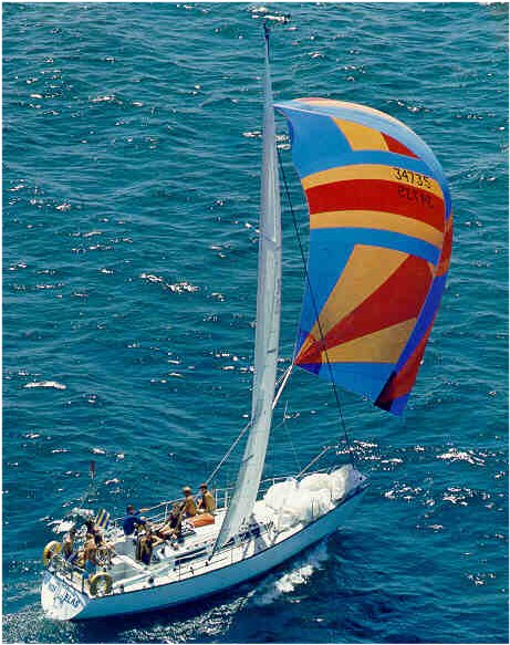 Abbott 36 sailboat under sail