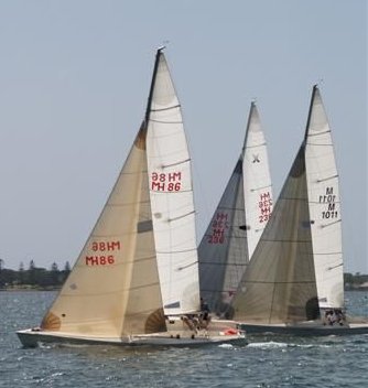 Adams 10 sailboat under sail