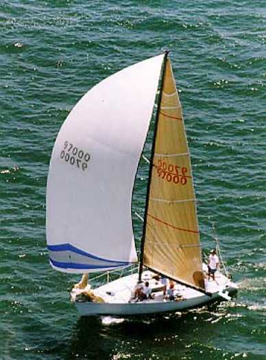 Adhara 30 sailboat under sail