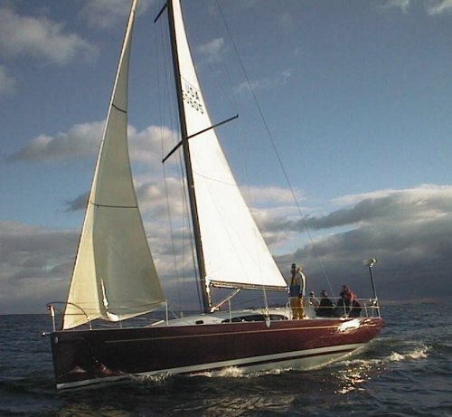 Aerodyne 43 sailboat under sail