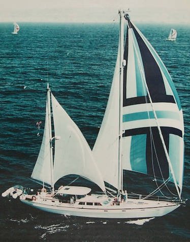 Boothbay challenger alden sailboat under sail