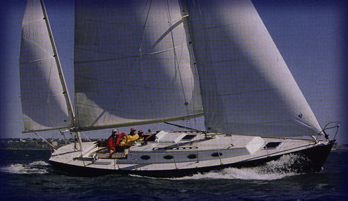 Alerion express 38 sailboat under sail