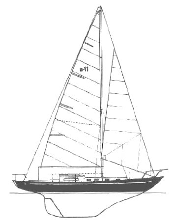 Alpa a11 sailboat under sail