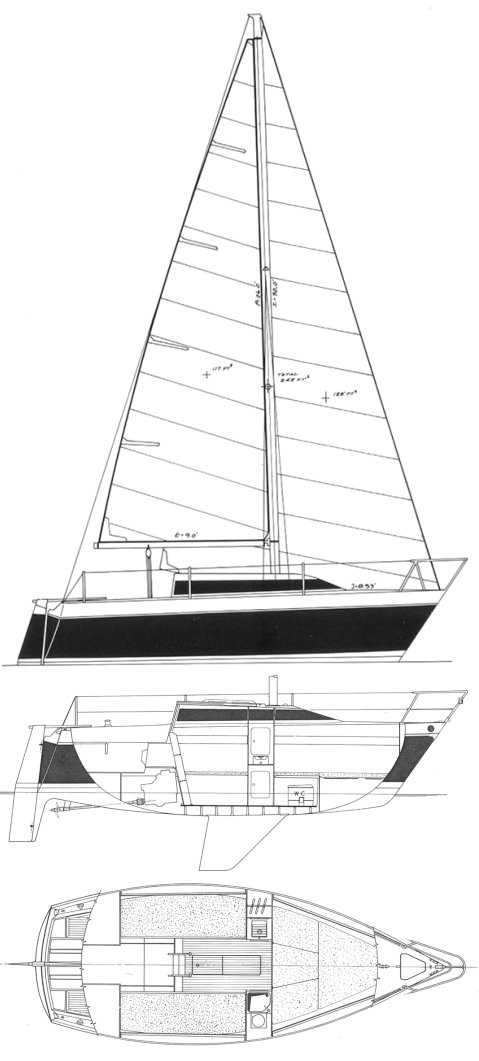 Alpa 21 sailboat under sail