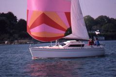 Alpa a19 sailboat under sail