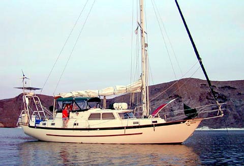 Anacapa 42 challenger sailboat under sail