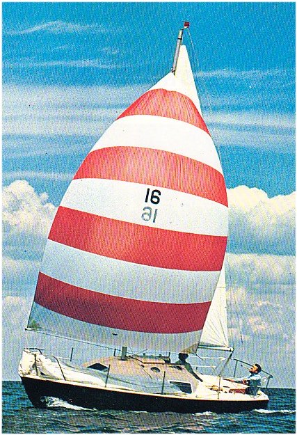 Anderson 22 sailboat under sail