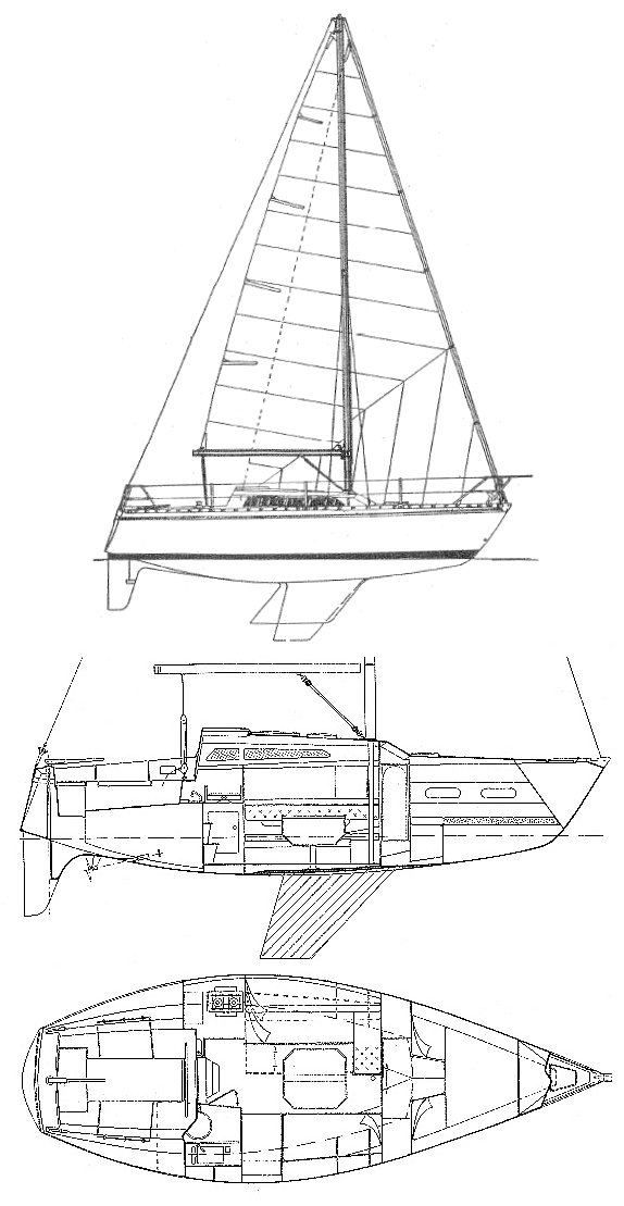 Aquila 27 jeanneau sailboat under sail
