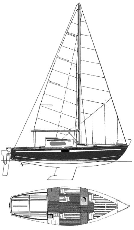 Armagnac sailboat under sail