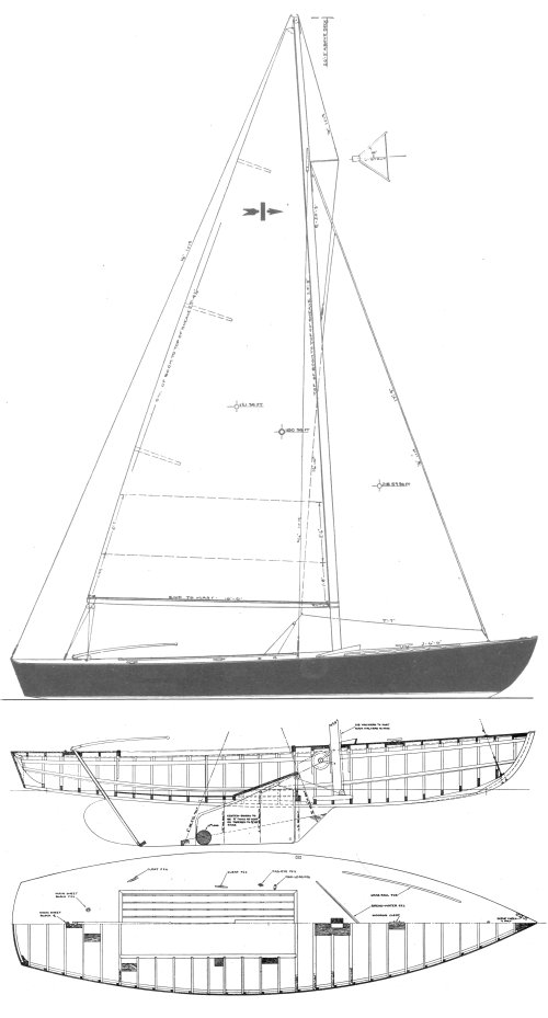 Arrow ss sailboat under sail