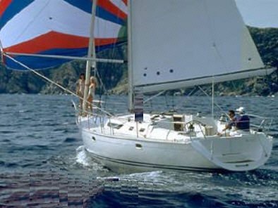 Atlantic 49 sailboat under sail