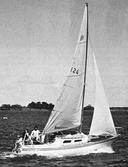 Austral 24 sailboat under sail