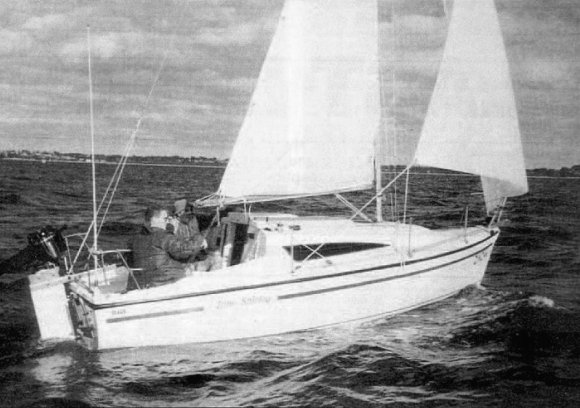 B63 maizey sailboat under sail