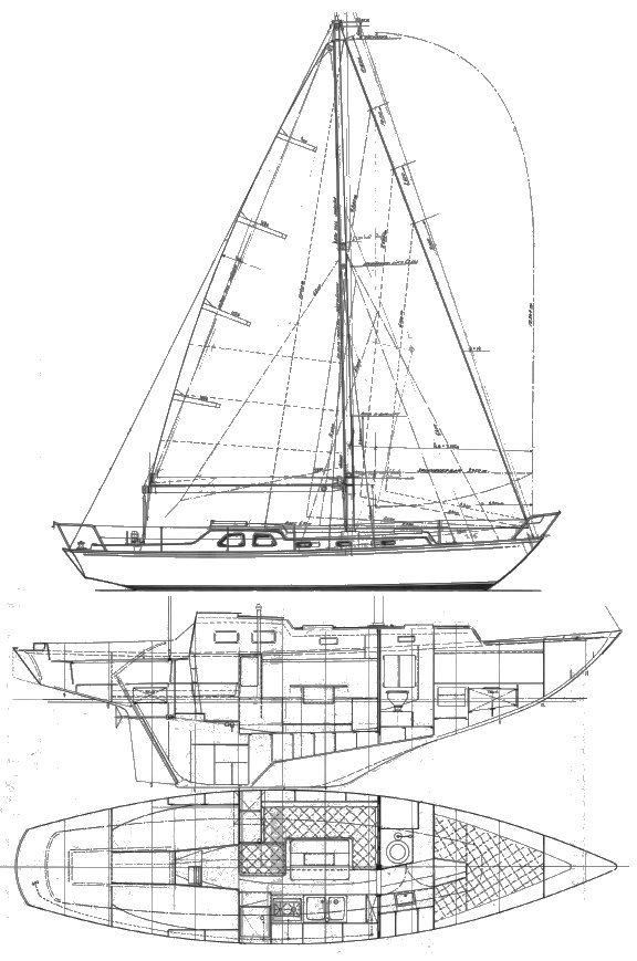 Bacchant iv sailboat under sail