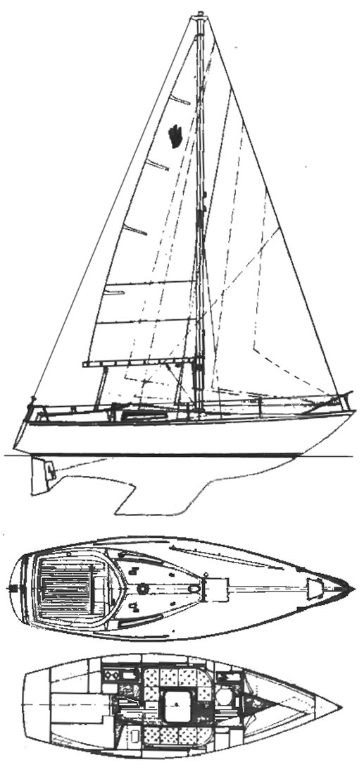 Balaton 31 sailboat under sail