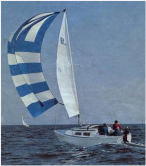 Balboa 26 sailboat under sail