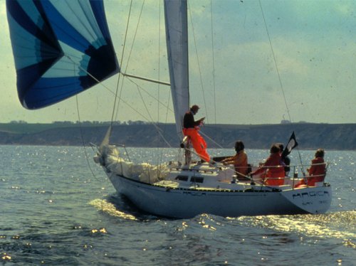 Baltic 33 sailboat under sail