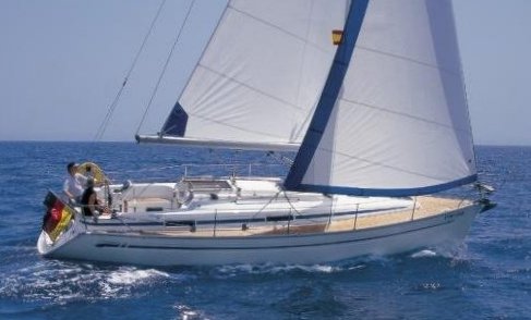 Bavaria 34 sailboat under sail